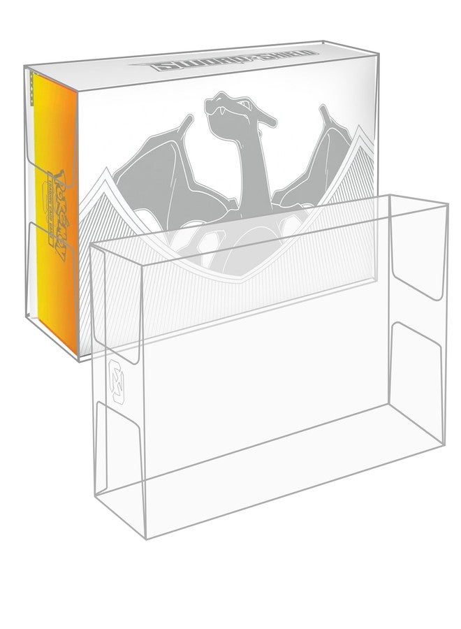 ايفورترو علبة عرض واقية من إيفوريترو متوافقة مع صندوق مجموعة تشاريزارد ألترا بريميوم من بوكيمون تي سي جي سورد آند شيلد (صندوق مجموعة بوكيمون غير متضمن) مصنوعة من بلاستيك PET بسماكة 0.50 مم - Image 1